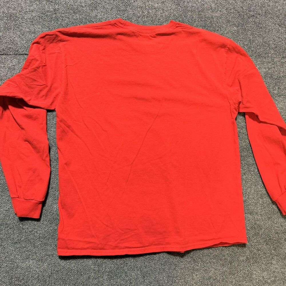 The Holdup Shirt Mens Large Red Long Sleeve Diamond Logo Band Graphic Crewneck - Picture 9 of 10
